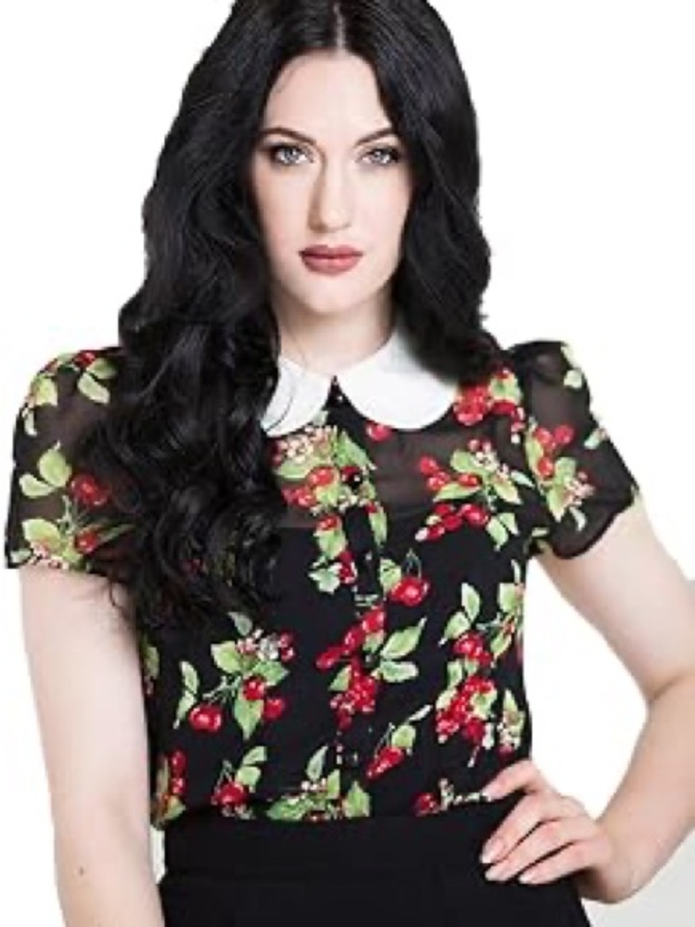 Hell Bunny Cherrie Blouse